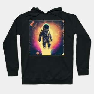 Vintage street art astronaut in space Hoodie